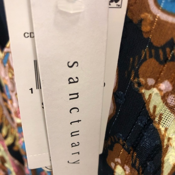 NWT Sanctuary printed dress , Size XL  Item can also be used as a long tunic - Picture 7 of 8